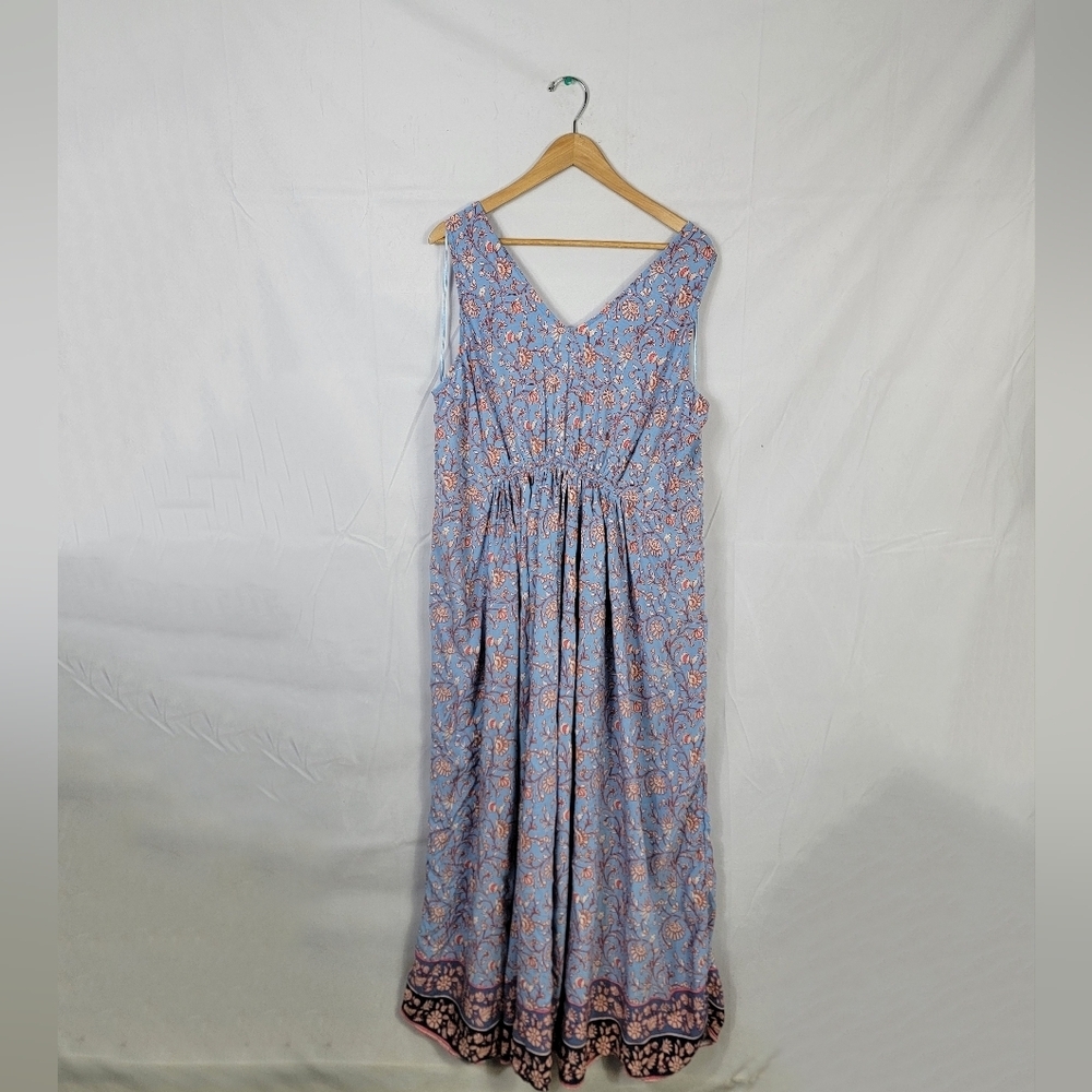Womeb's 2X Lucky Brand Floral Sleeveless Maxi Dress